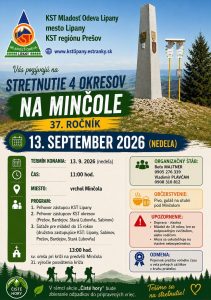 13. 9. 2026 - 37. ročník stretnutia štyroch okresov na Minčole